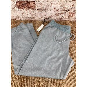 Oli Viv Women's Mint Green Fleece Joggers Sweatpants Sweats Drawstring XL